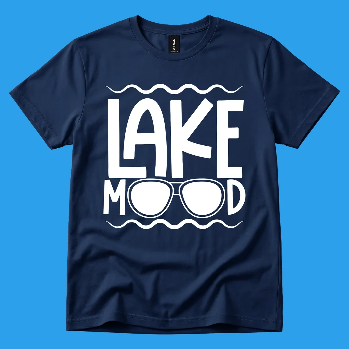 Lake mood sunglasses graphic