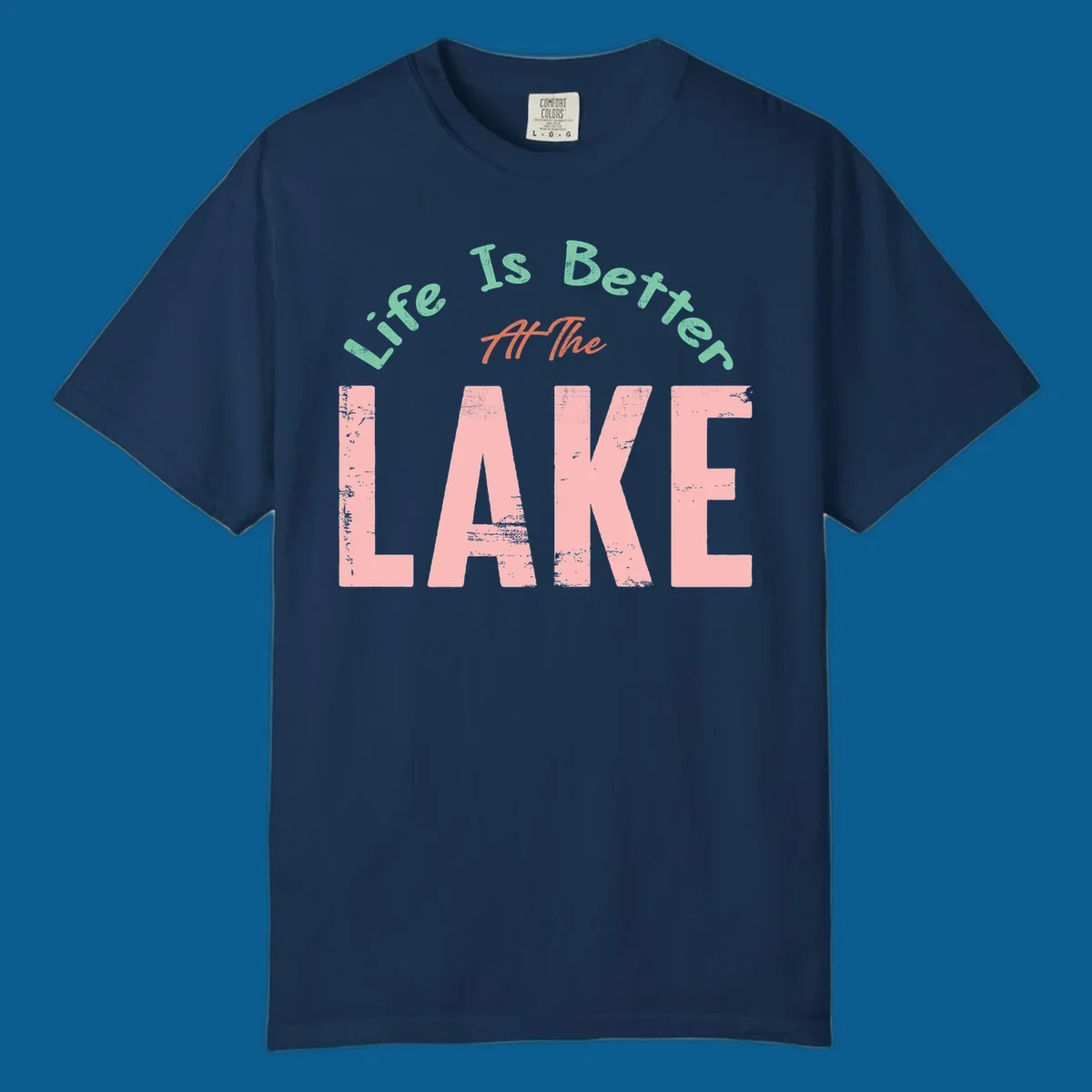 Life Is Better At The Lake typography design