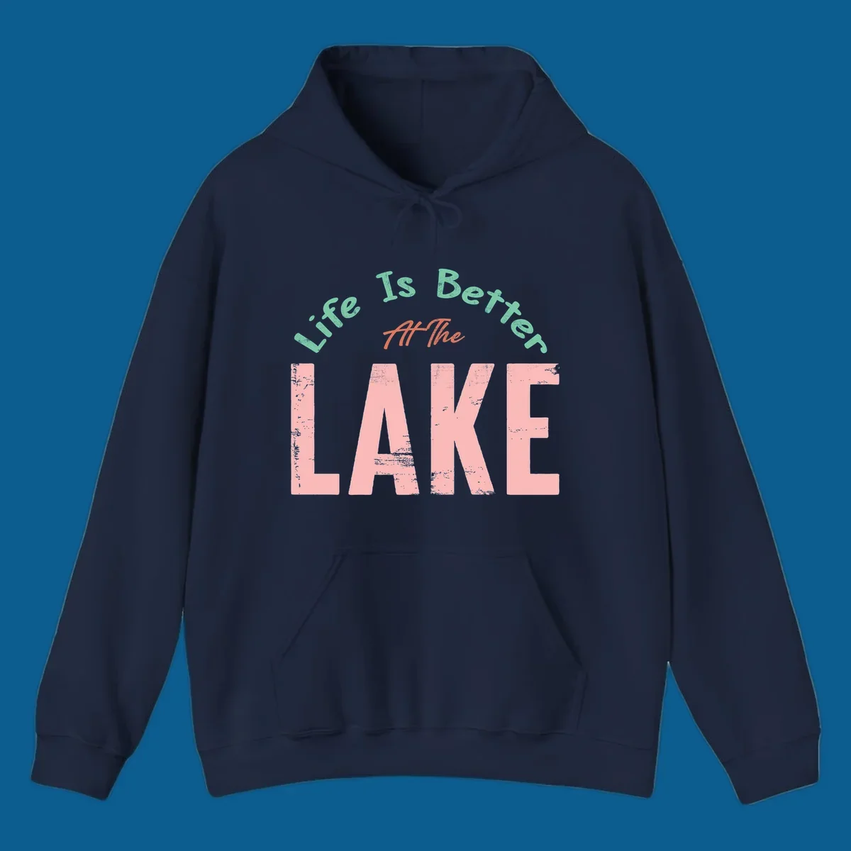 Life Is Better At The Lake typography design