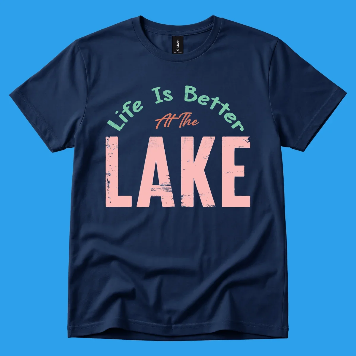Life Is Better At The Lake typography design