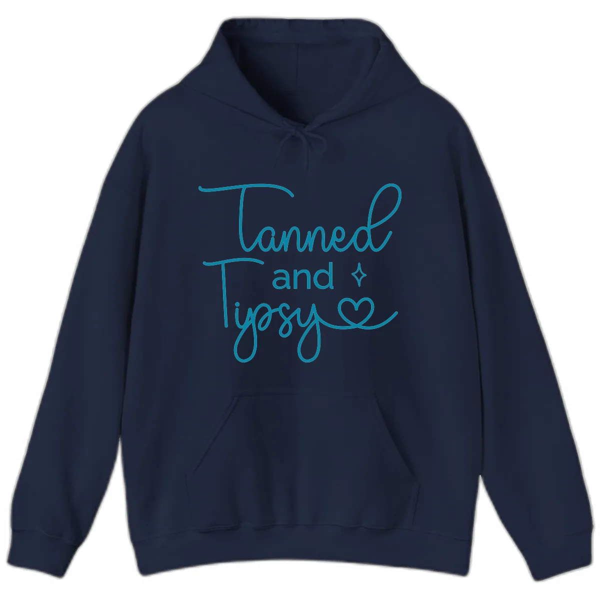 Tanned and Tipsy Lake Vibes Hoodie in Navy