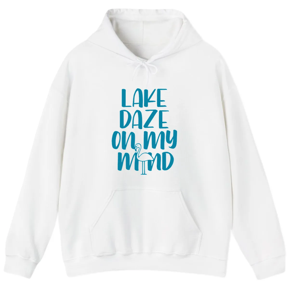 Lake Daze On My Mind Hoodie in White