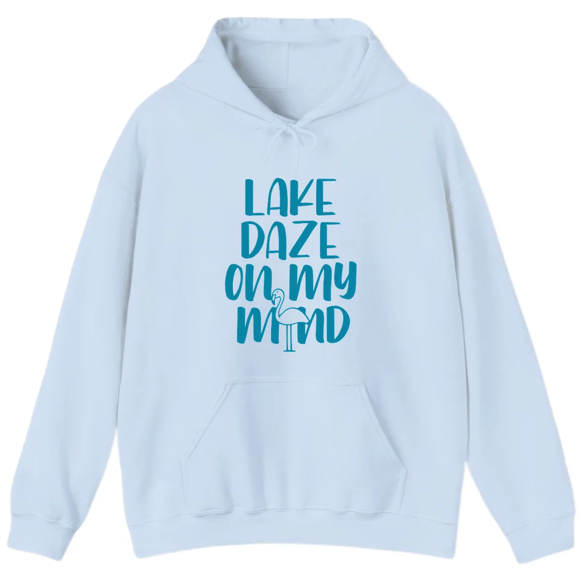 Lake Daze On My Mind Hoodie in Light Blue