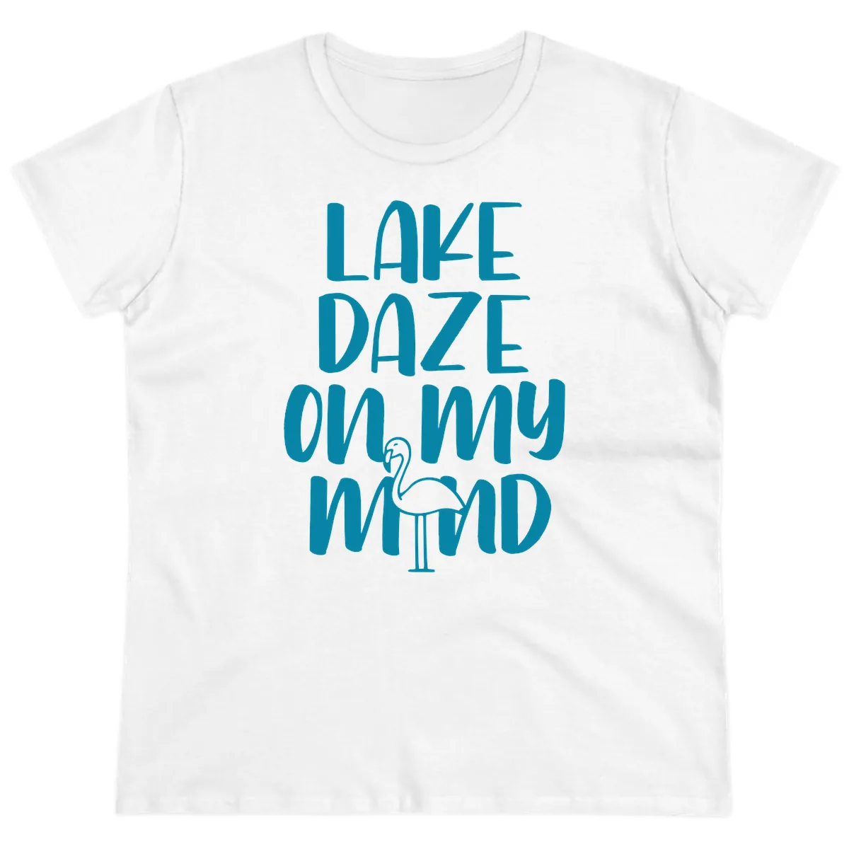 Lake Daze On My Mind Ladies Tee in White