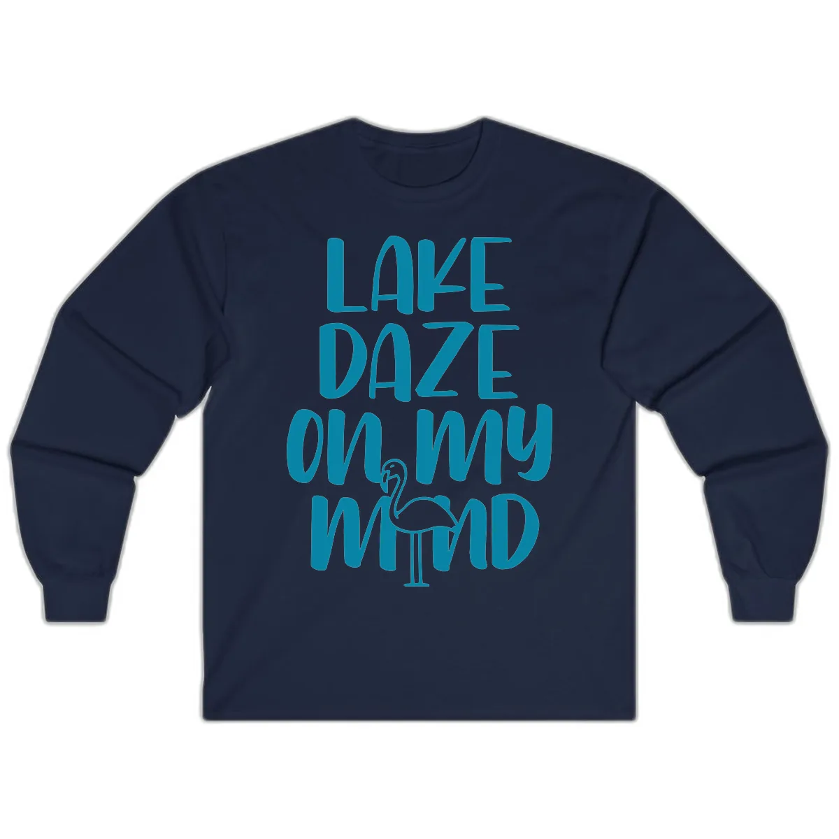 Lake Daze On My Mind Long Sleeve in Navy
