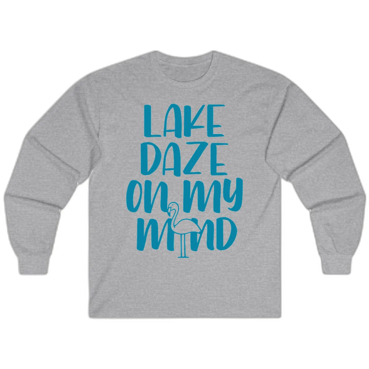 Lake Daze On My Mind Long Sleeve in Sport Grey