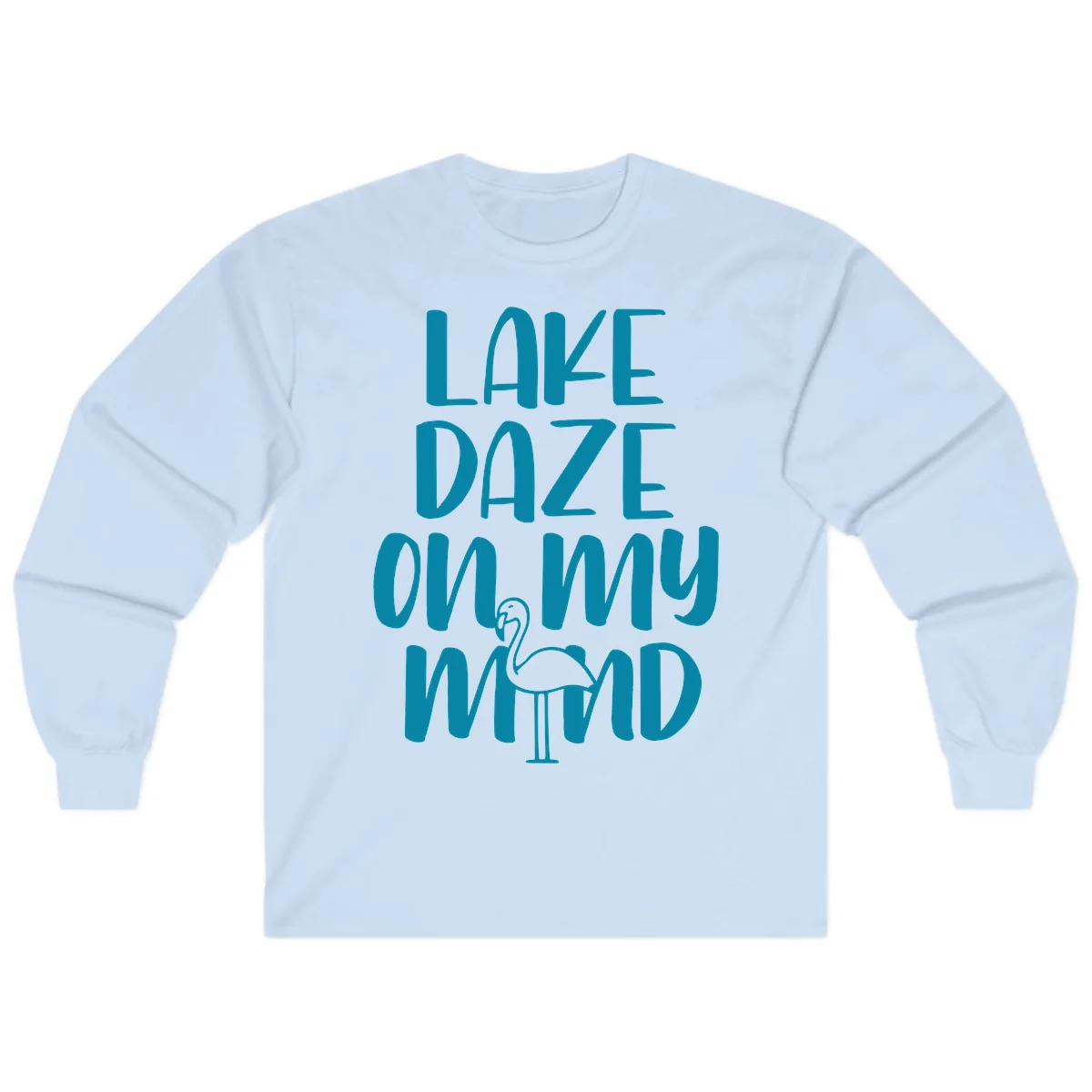 Lake Daze On My Mind Long Sleeve in Light Blue