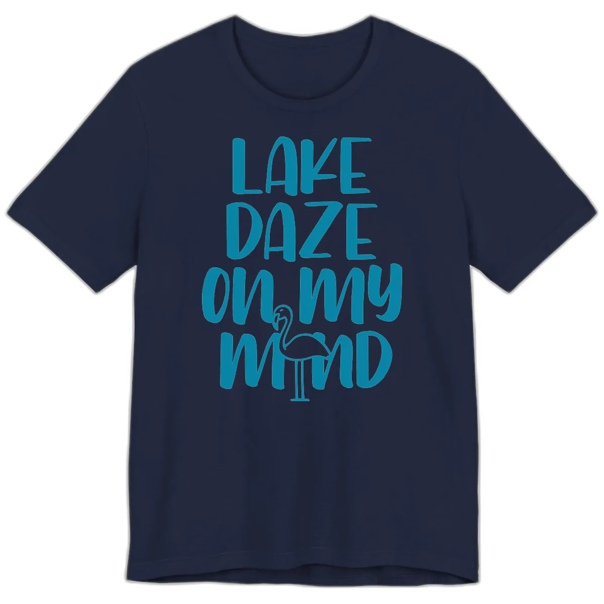 Lake Daze On My Mind Premium T-Shirt in Navy