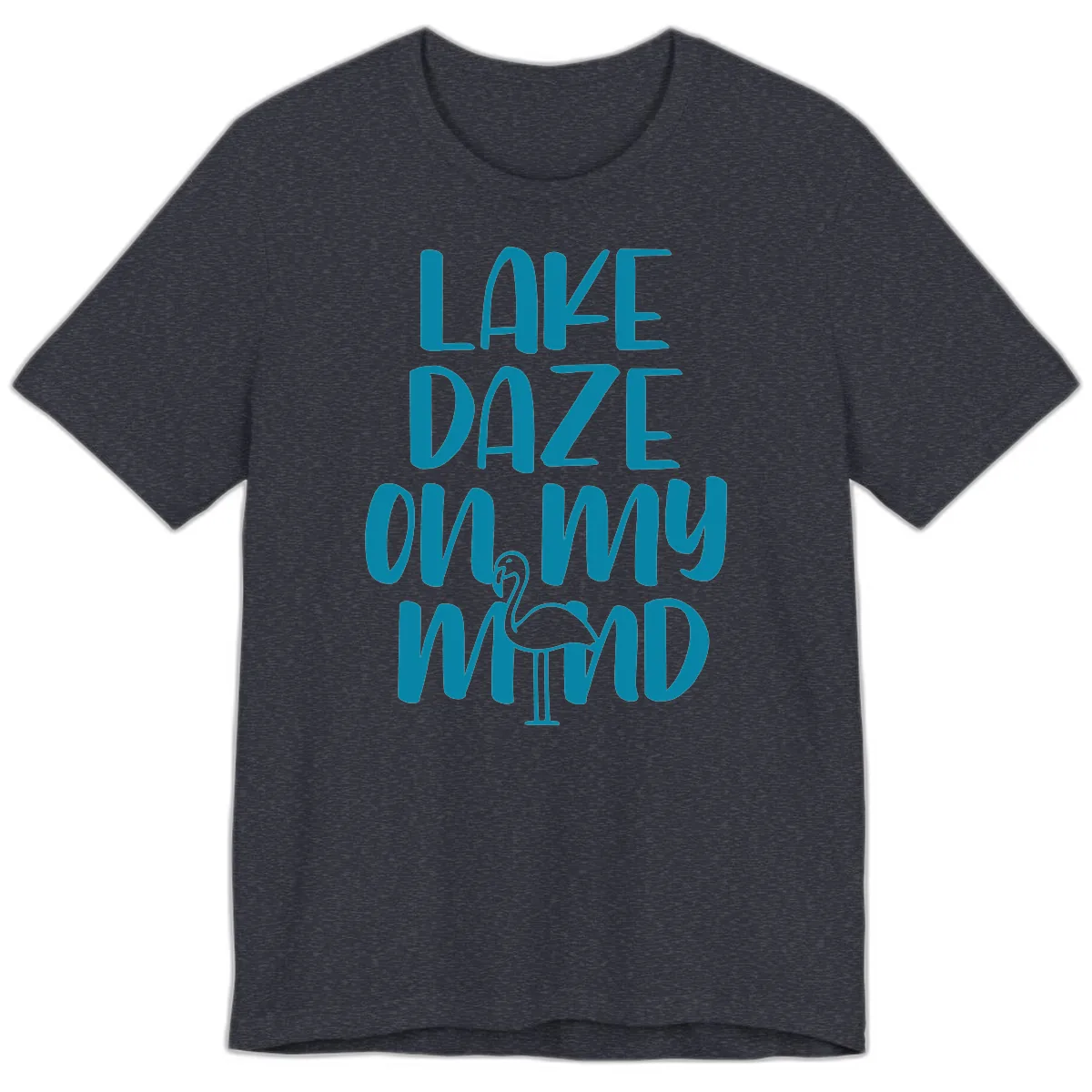 Lake Daze On My Mind Premium T-Shirt in Heather Navy
