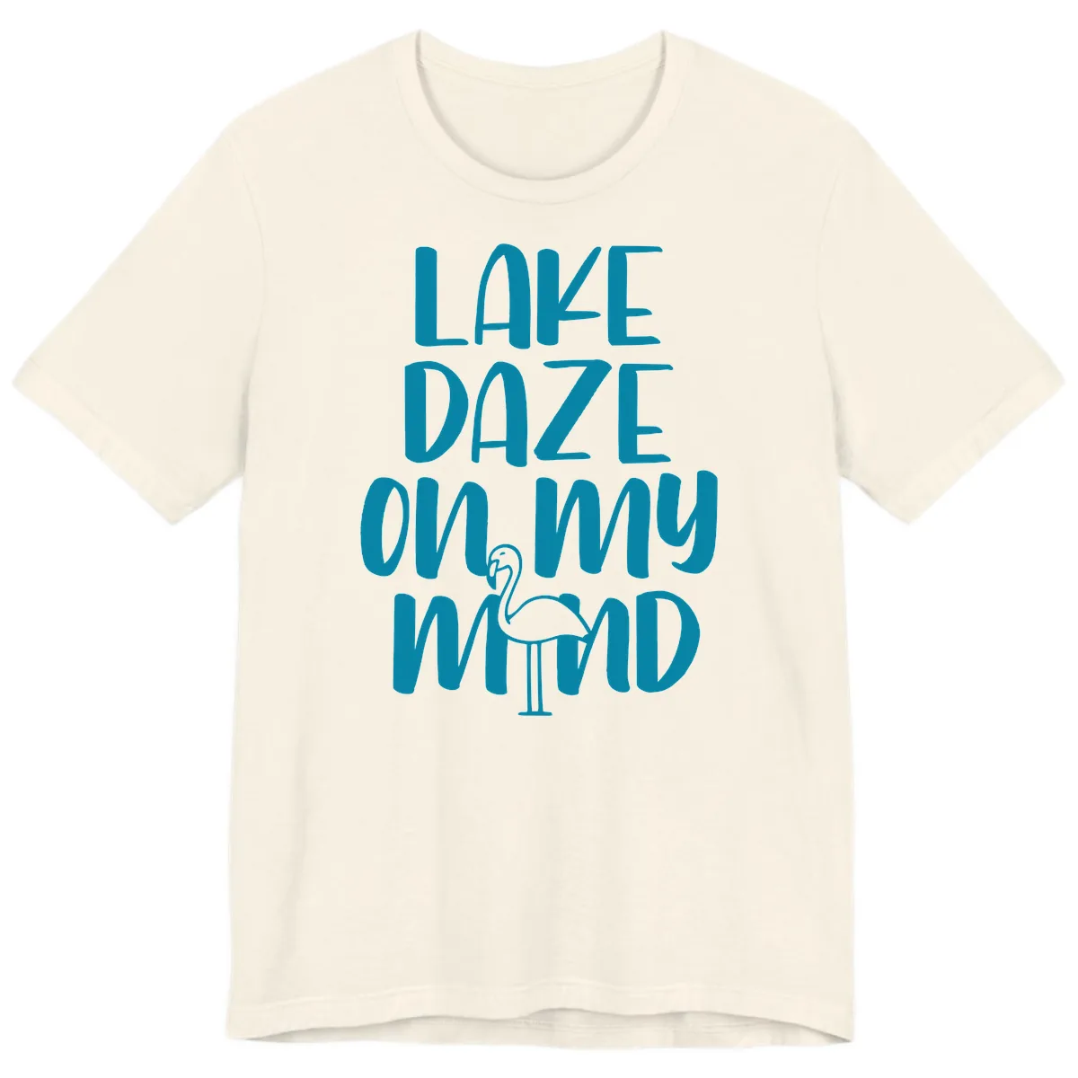 Lake Daze On My Mind Premium T-Shirt in Natural