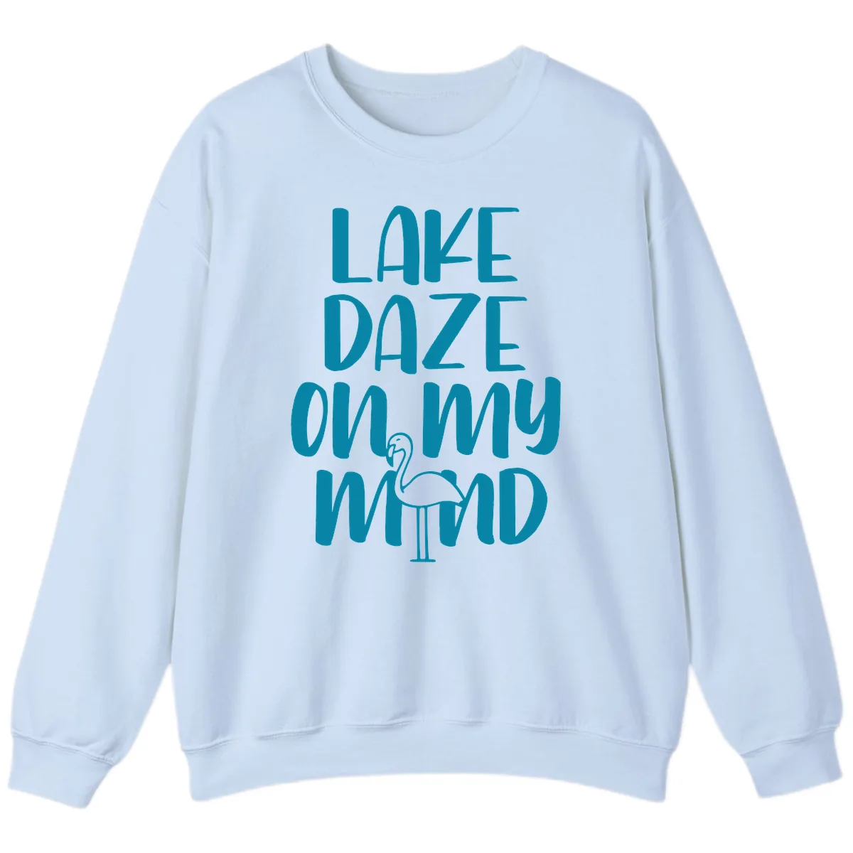 Lake Daze On My Mind Sweatshirt in Light Blue