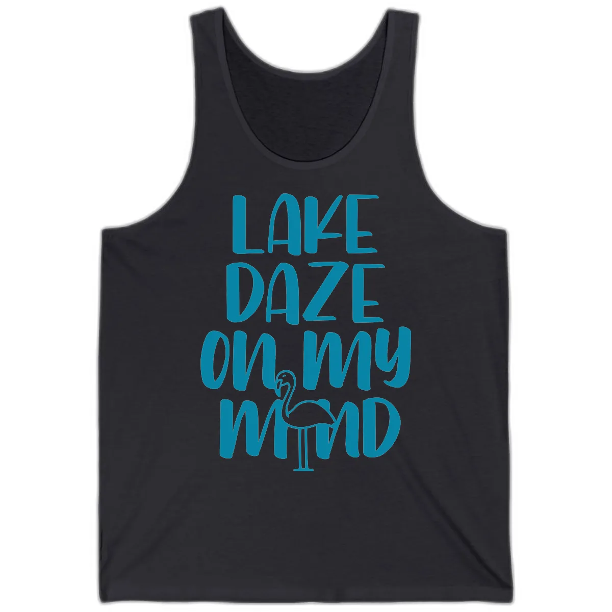Lake Daze On My Mind Tank in Dark Grey
