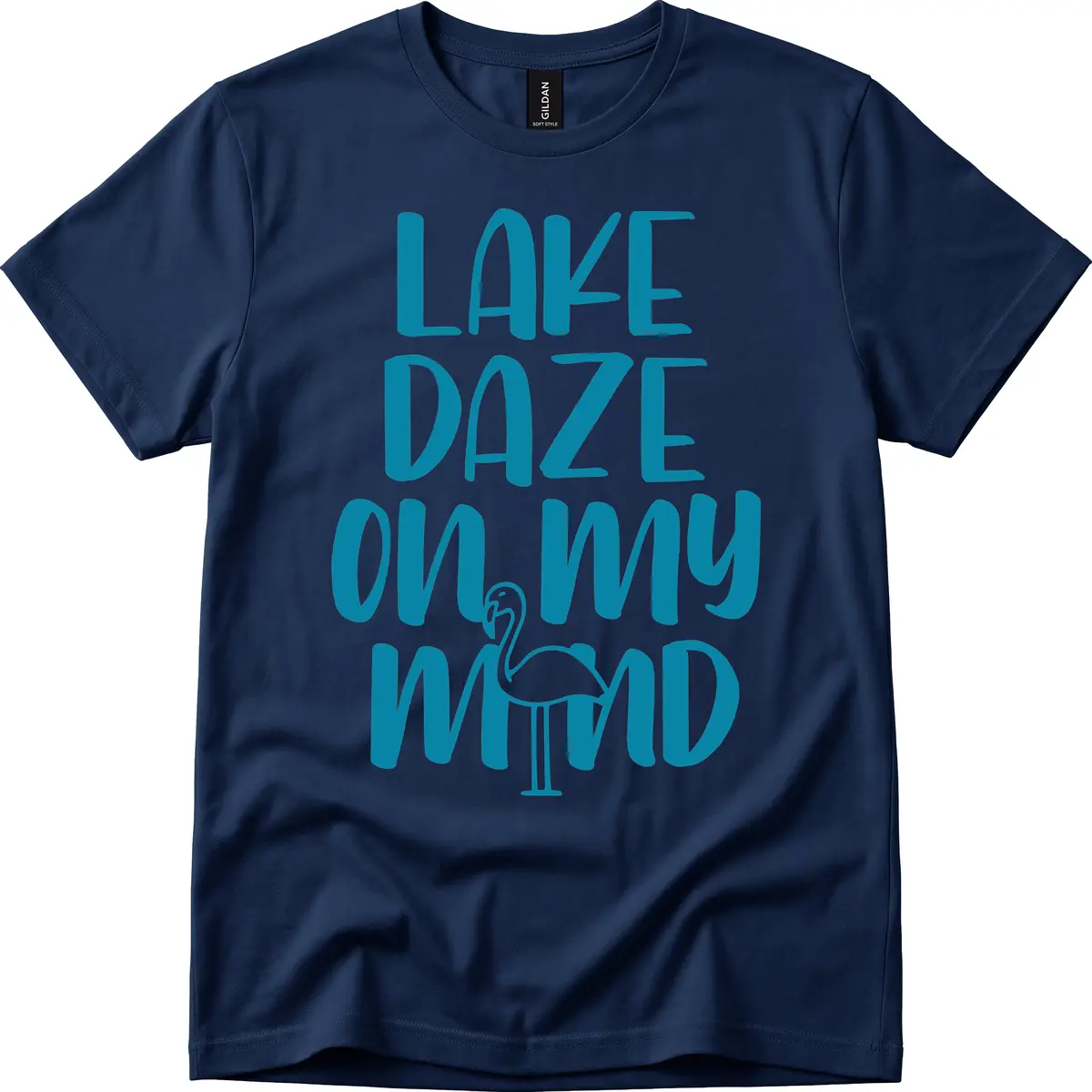 Lake Daze On My Mind T-Shirt in Navy