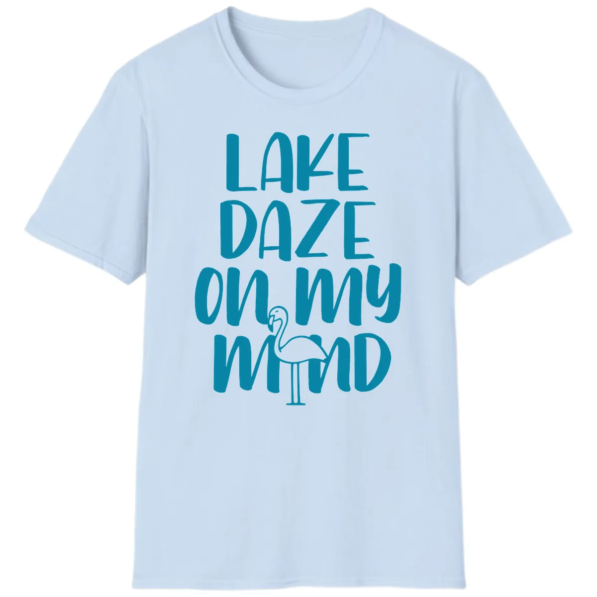 Lake Daze On My Mind T-Shirt in Light Blue