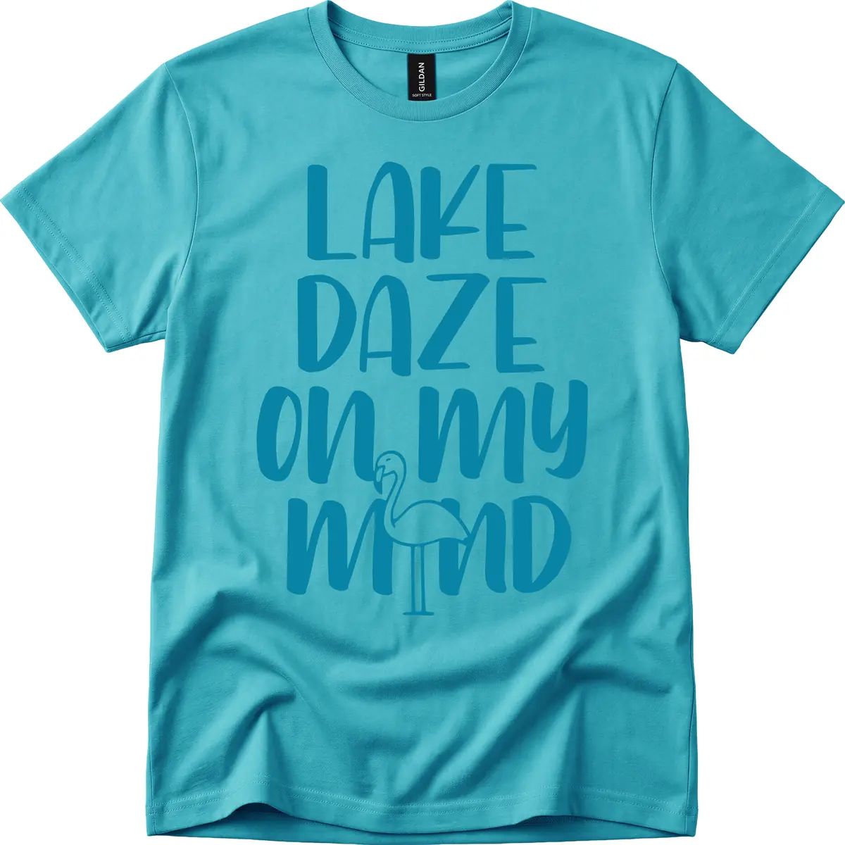 Lake Daze On My Mind T-Shirt in Tropical Blue
