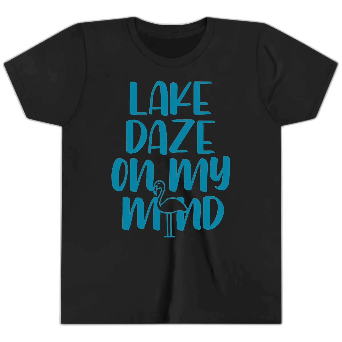 Lake Daze On My Mind Youth T-Shirt in Black