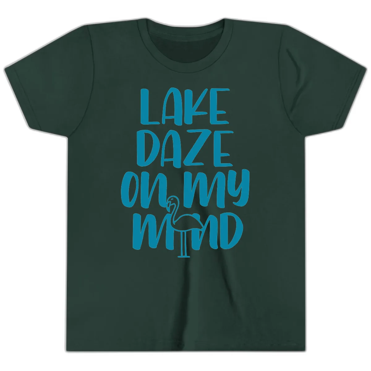 Lake Daze On My Mind Youth T-Shirt in Forest