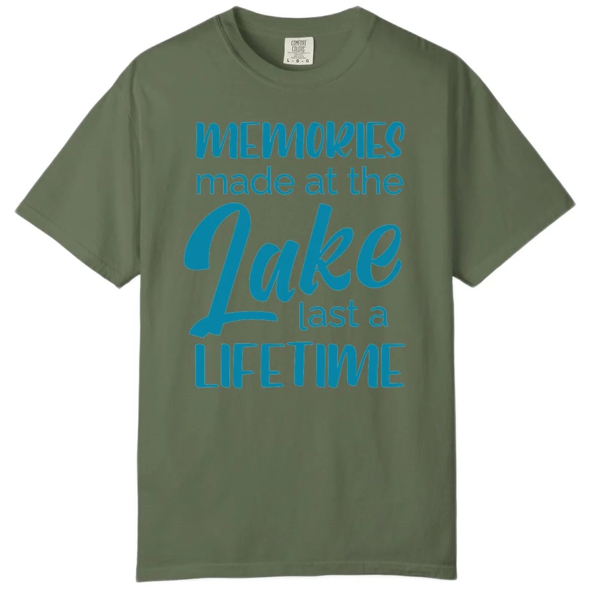 Memories Made at the Lake Last a Lifetime Comfort Color in Sage