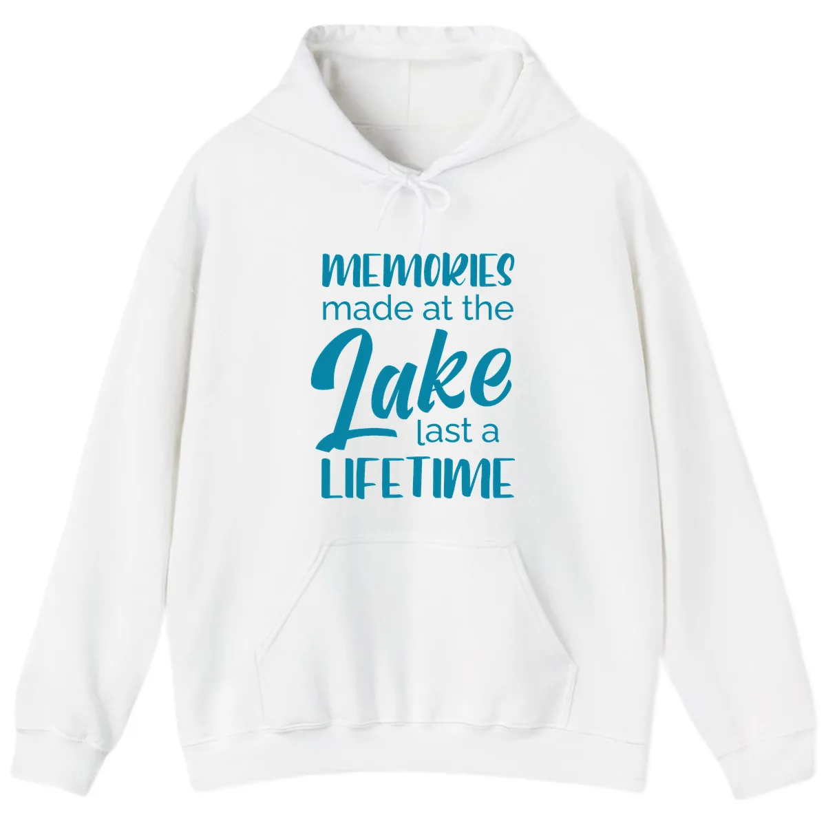 Memories Made at the Lake Last a Lifetime Hoodie in White