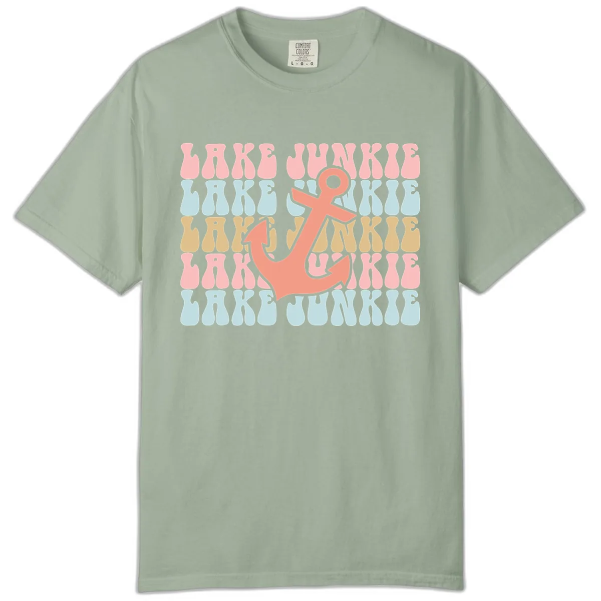 Lake Junkie Retro Anchor Comfort Color in Bay