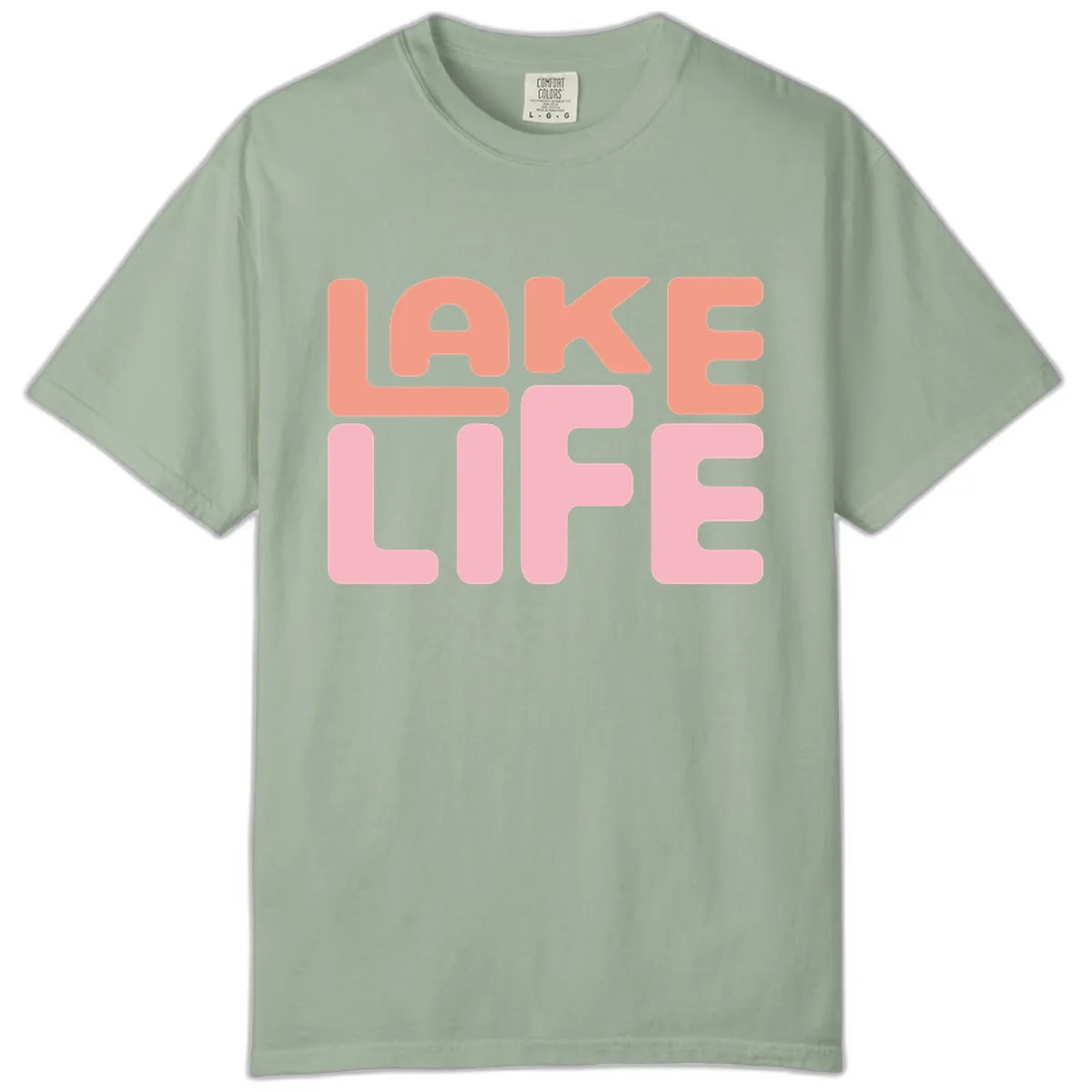 Lake Life Typography Design Comfort Color in Bay