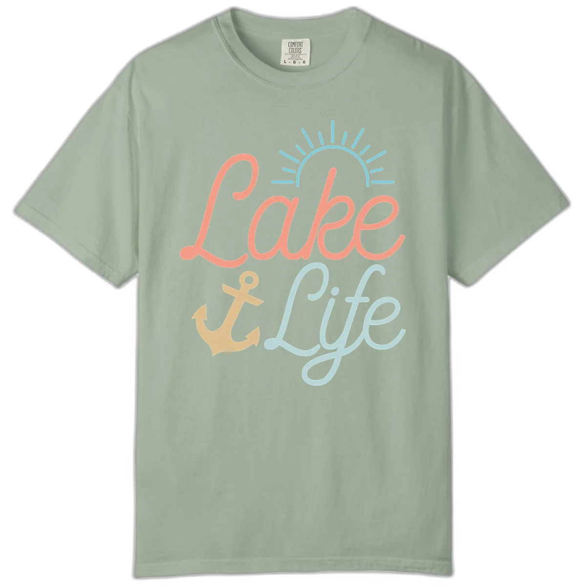 Lake Life Typography Design Comfort Color in Bay