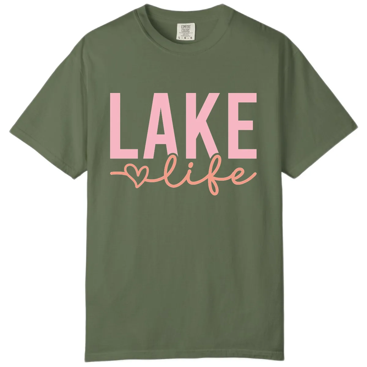 Lake Life Script Design Comfort Color in Sage