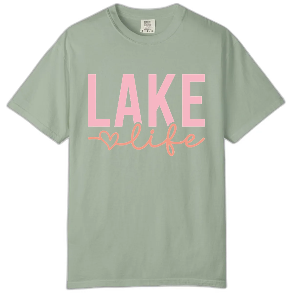 Lake Life Script Design Comfort Color in Bay
