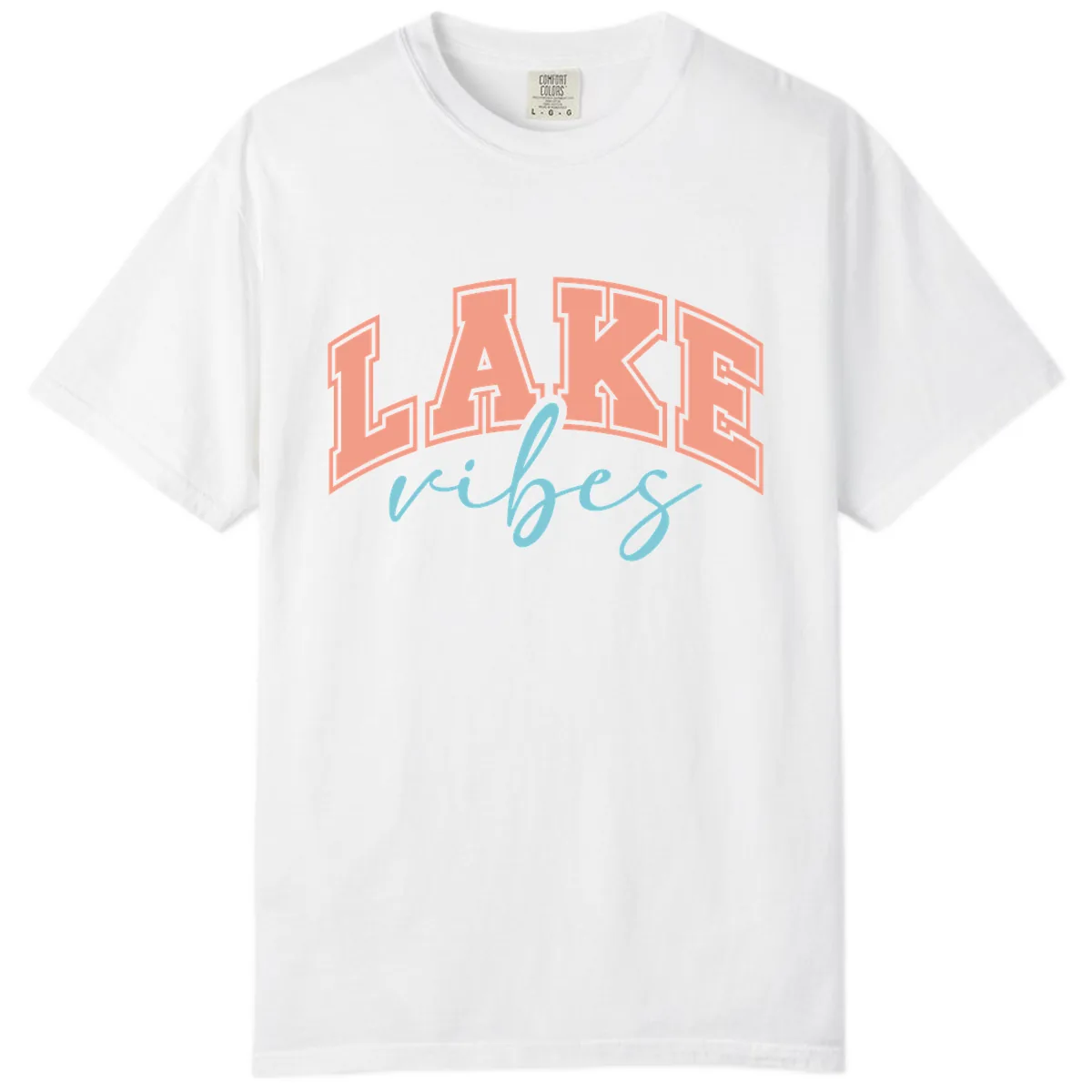 Lake Vibes Arch Design Comfort Color in White