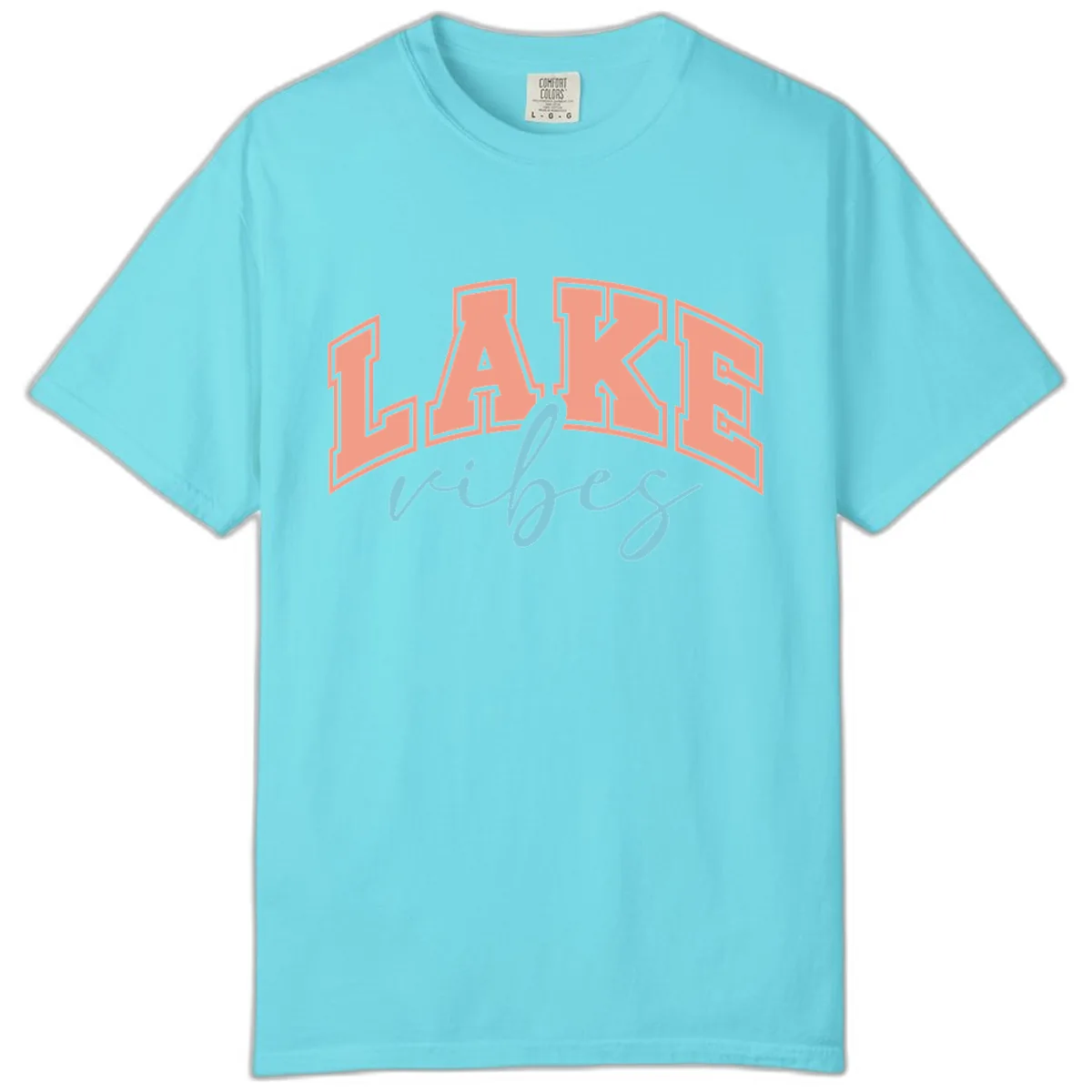 Lake Vibes Arch Design Comfort Color in Lagoon Blue
