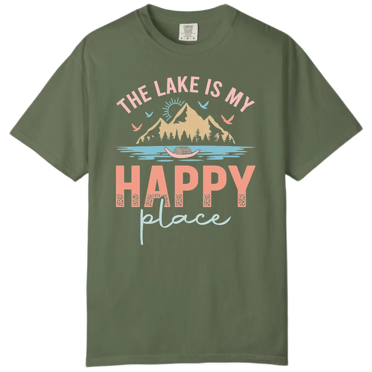 The Lake Is My Happy Place Comfort Color in Sage