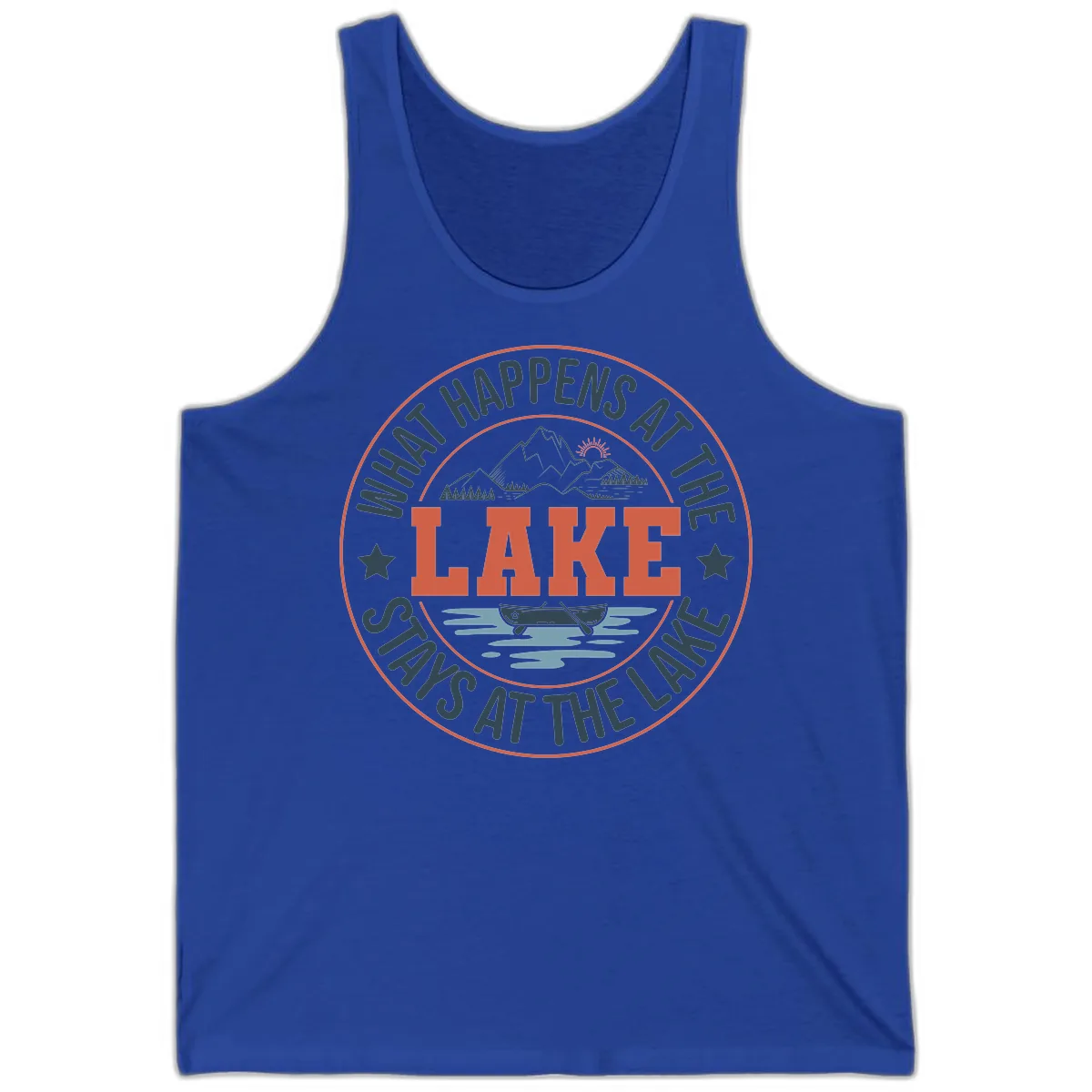 What Happens At The Lake Stays At The Lake Tank in True Royal