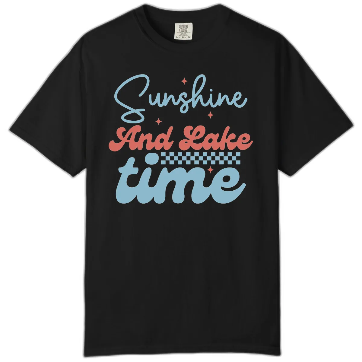 Sunshine And Lake Time Comfort Color in Black