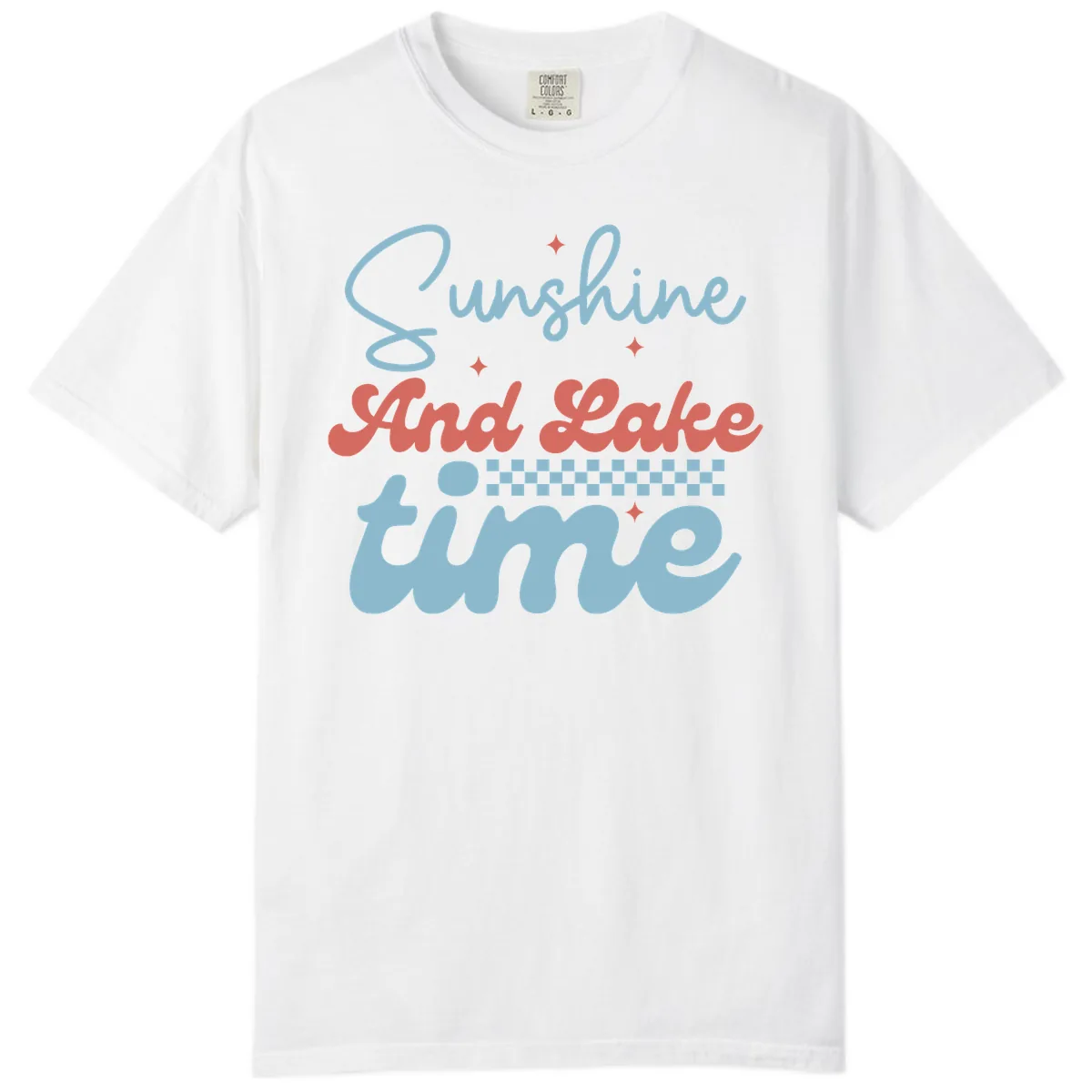 Sunshine And Lake Time Comfort Color in White