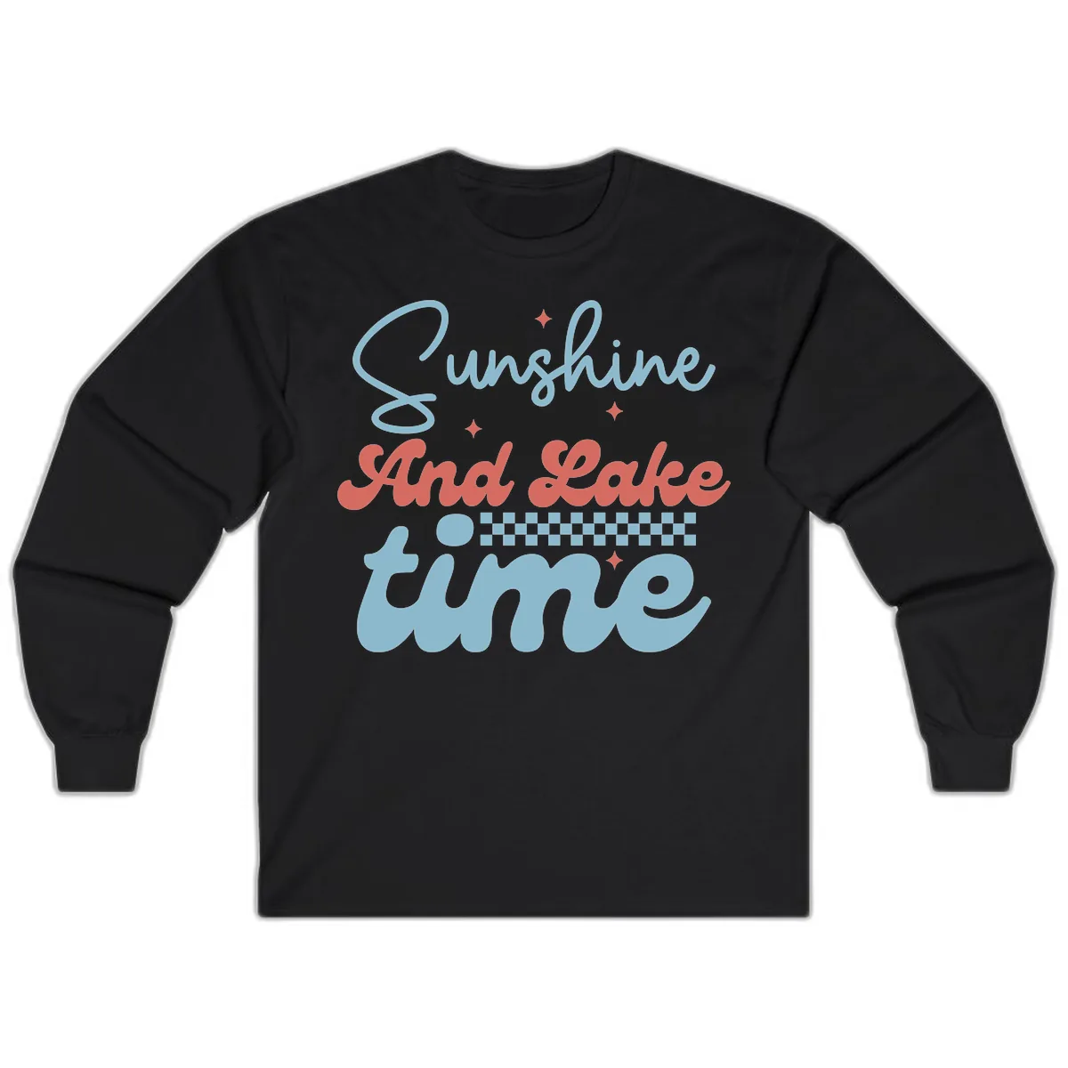 Sunshine And Lake Time Long Sleeve in Black