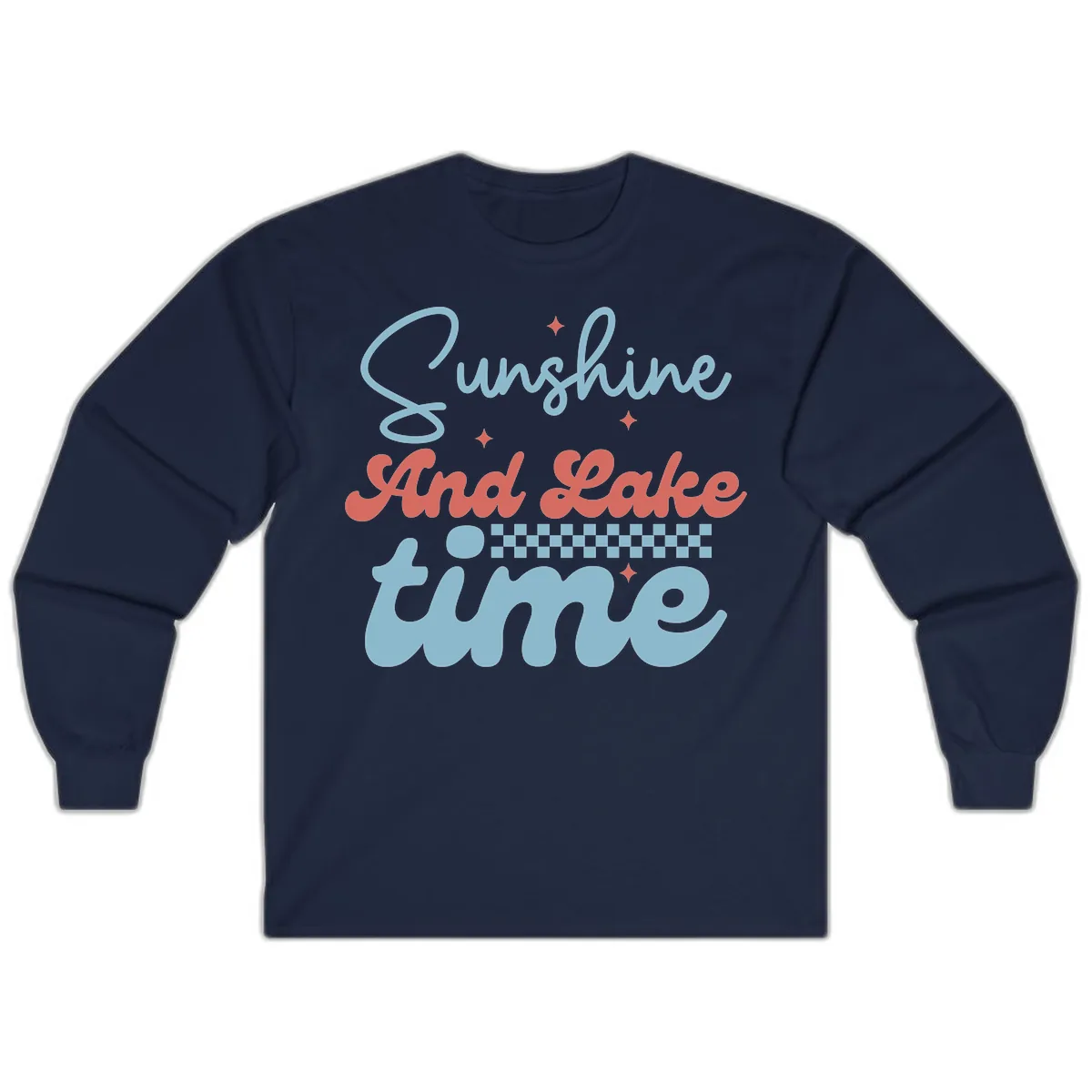 Sunshine And Lake Time Long Sleeve in Navy