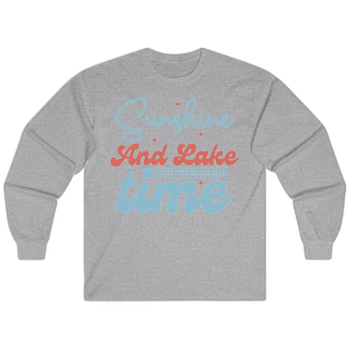 Sunshine And Lake Time Long Sleeve in Sport Grey