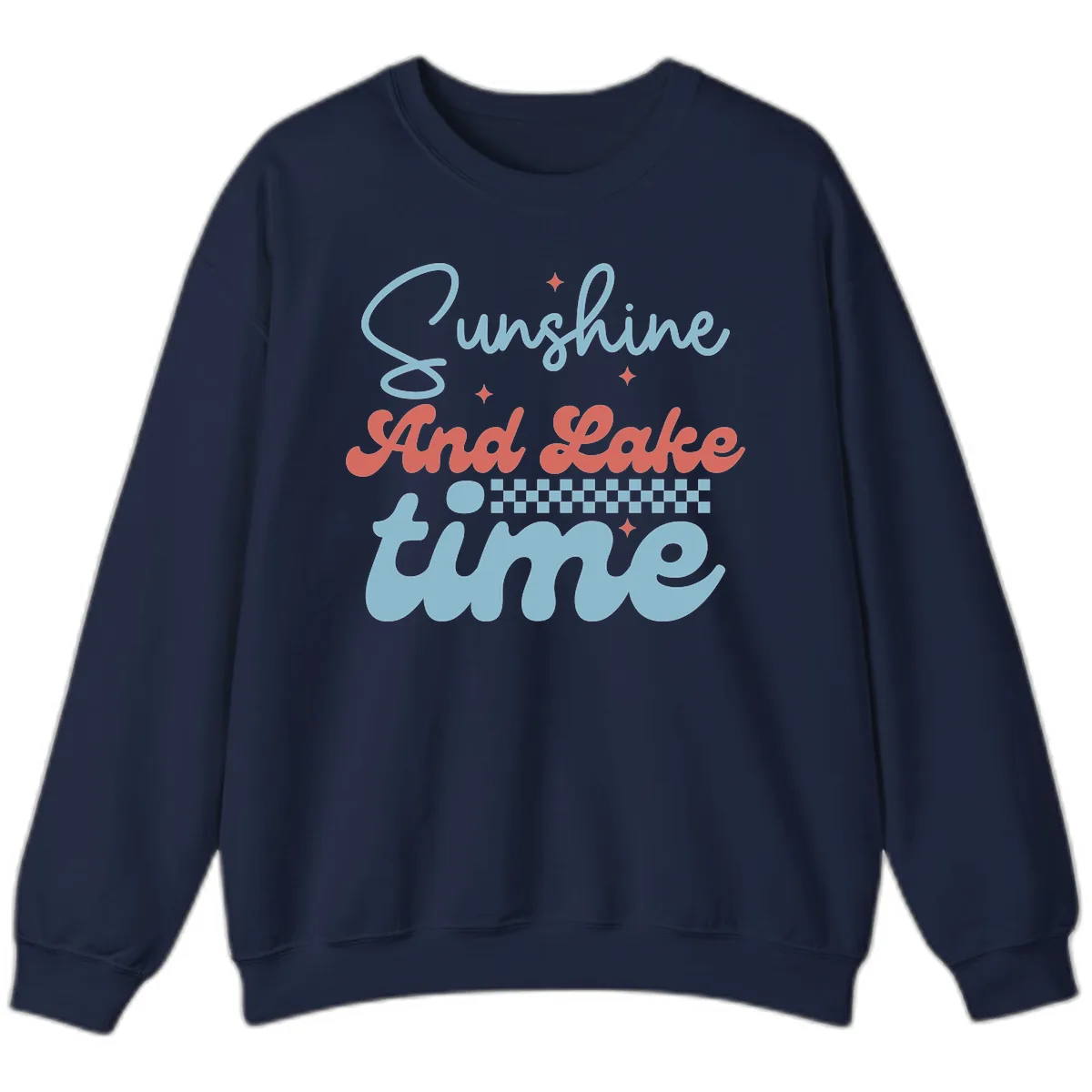 Sunshine And Lake Time Sweatshirt in Navy