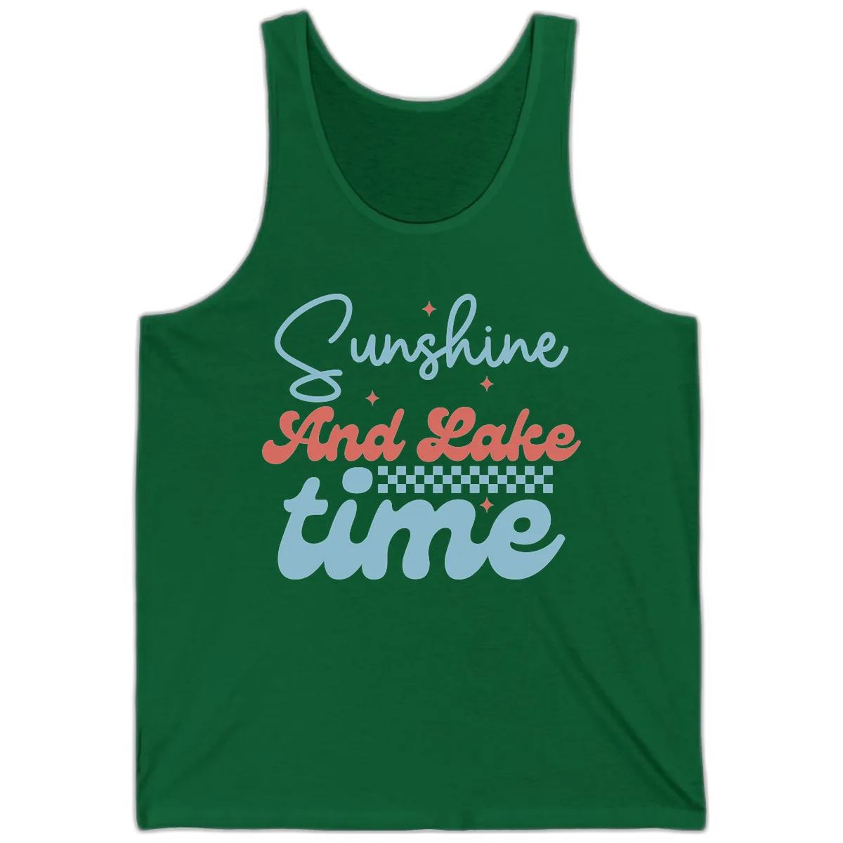 Sunshine And Lake Time Tank in Kelly