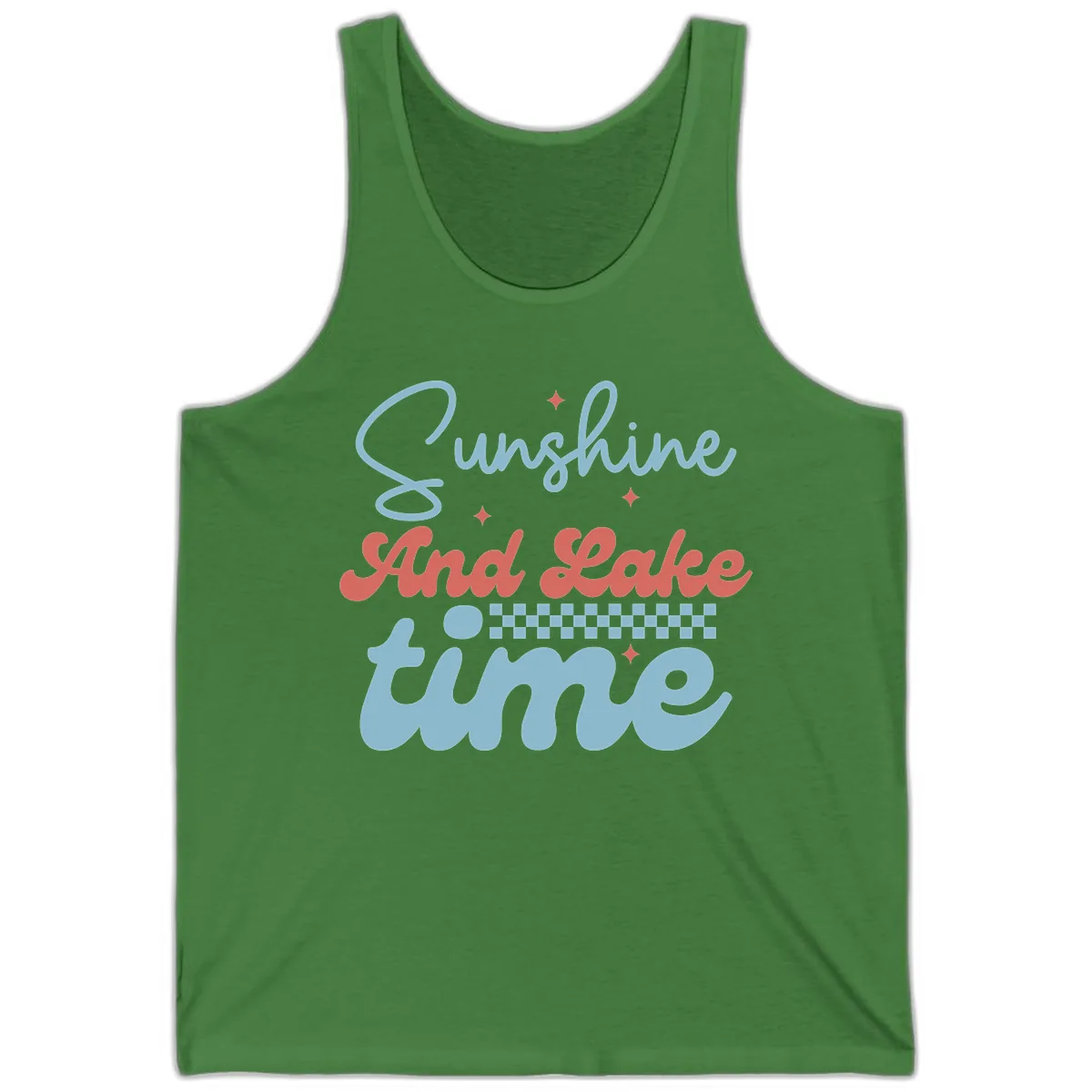 Sunshine And Lake Time Tank in Leaf