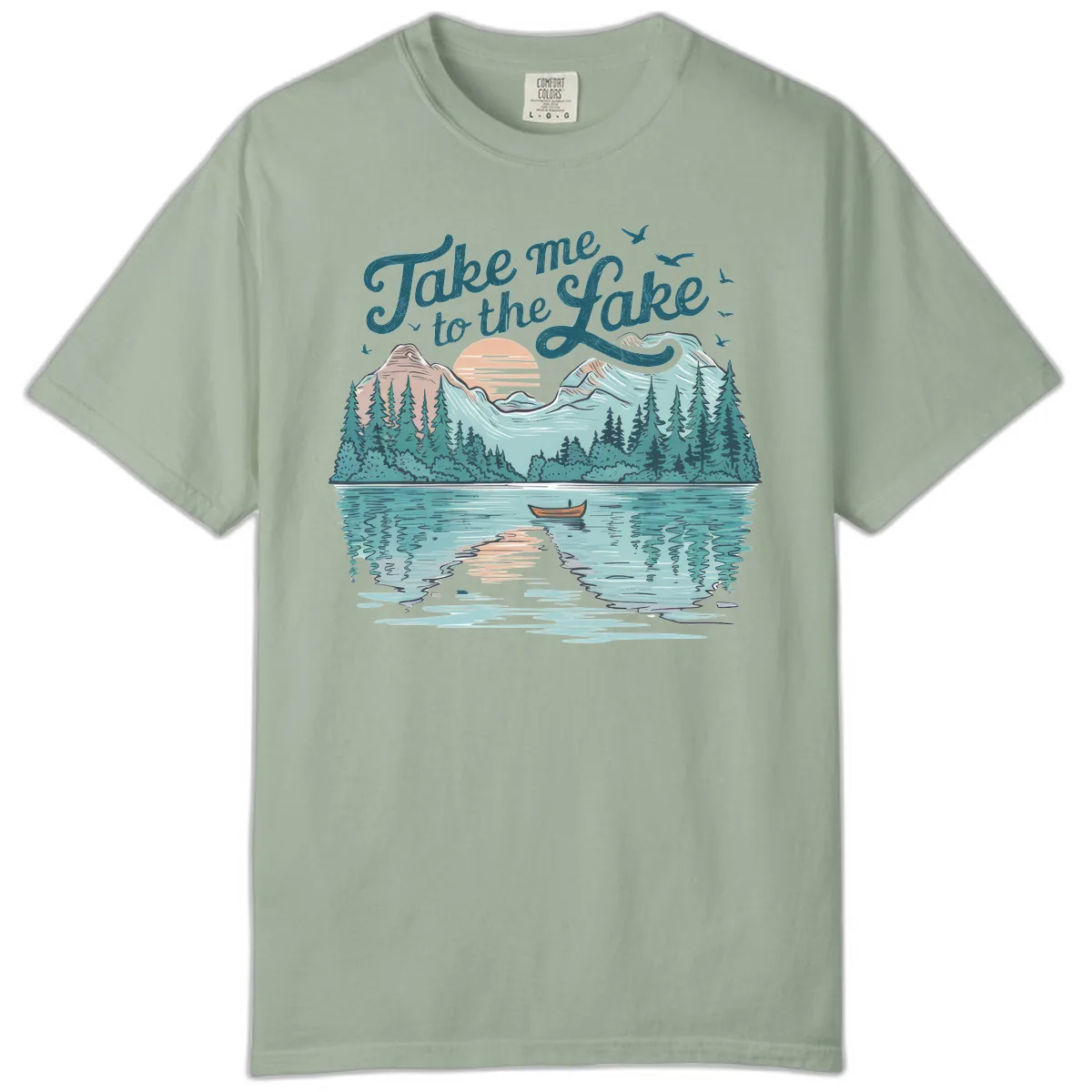 Take Me To The Lake Scenic Design Comfort Color in Bay