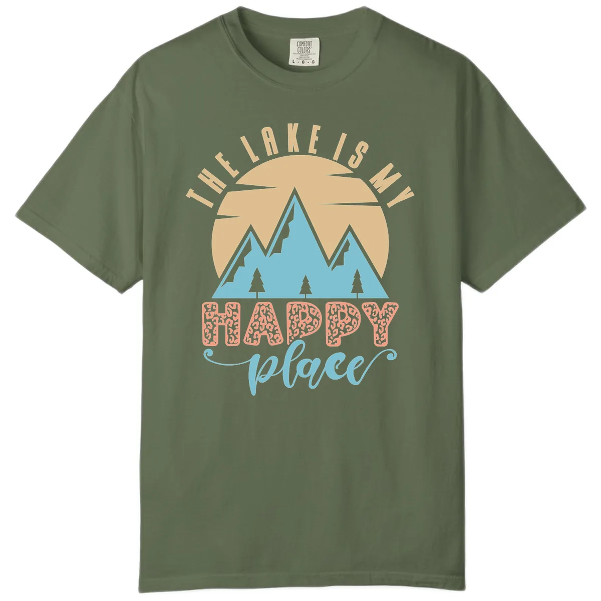 The Lake Is My Happy Place Design Comfort Color in Sage