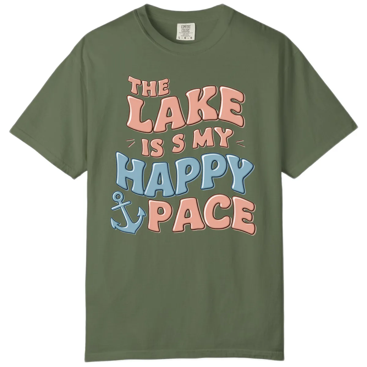 The Lake Is My Happy Place Comfort Color in Sage