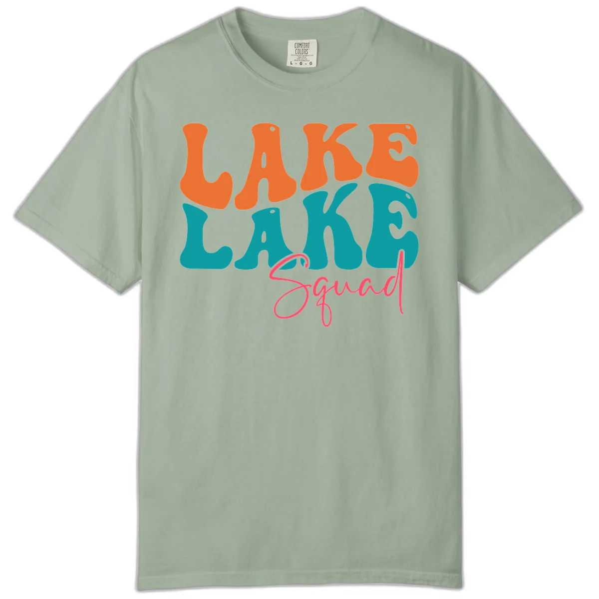 Retro Lake Life Squad Apparel Comfort Color in Bay