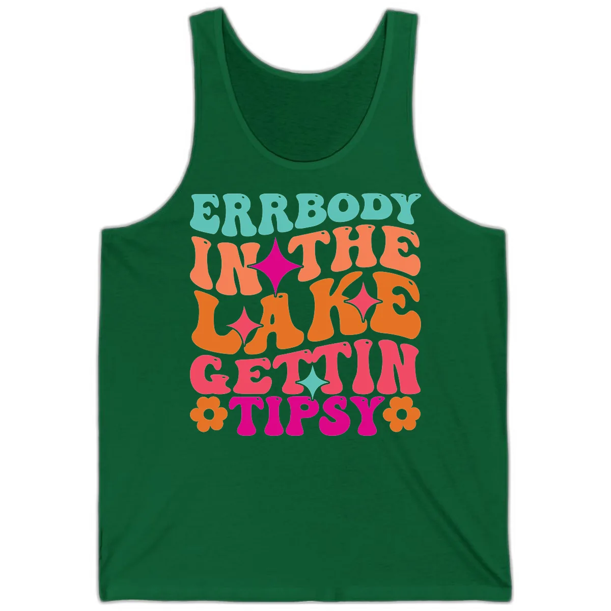 Everybody In The Lake Gettin Tipsy Tank in Kelly