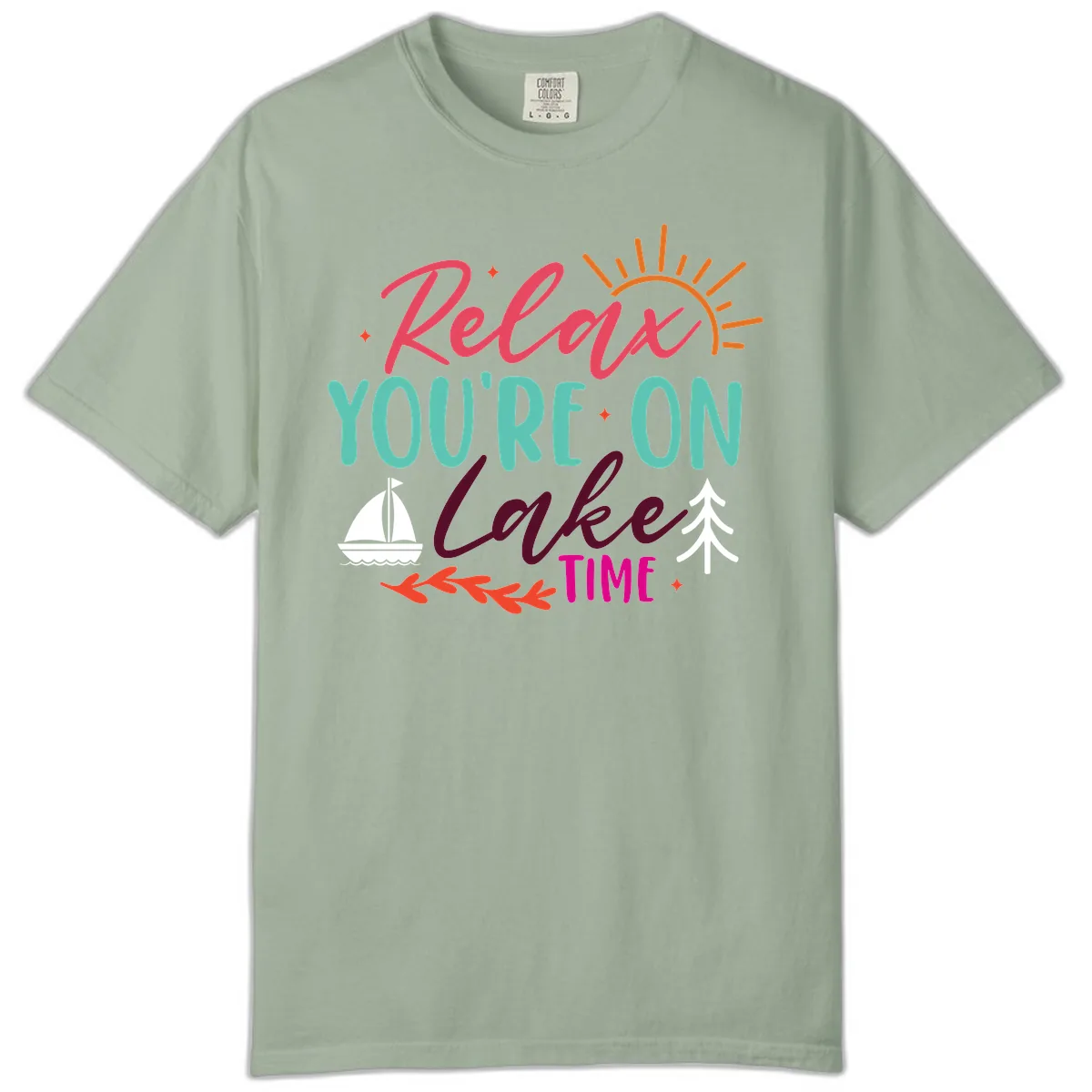 Relax You're On Lake Time Comfort Color in Bay