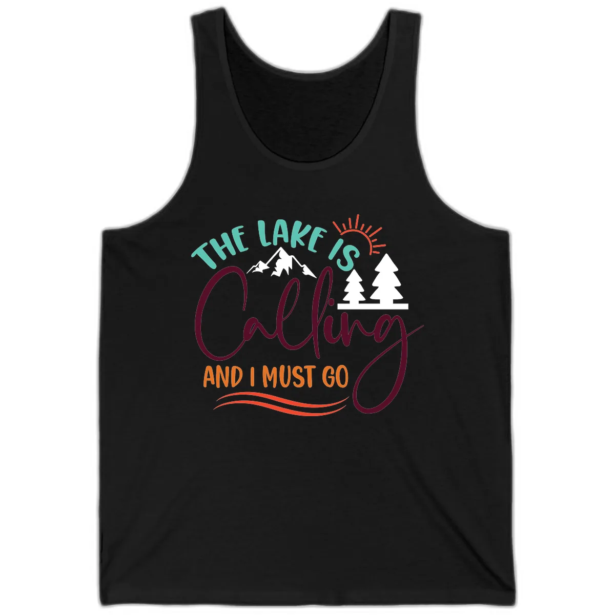 The Lake Is Calling And I Must Go Tank in Black