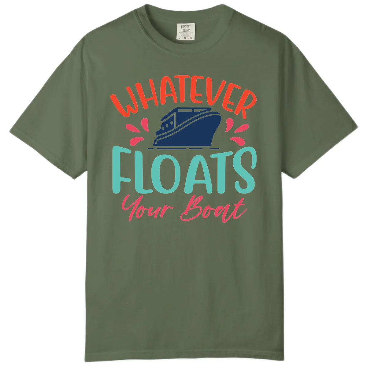 Whatever Floats Your Boat Design Comfort Color in Sage