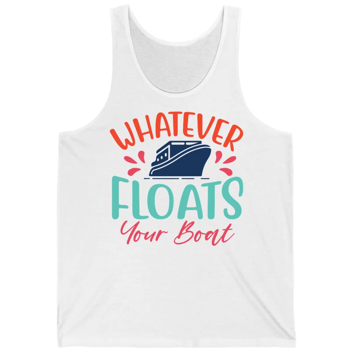 Whatever Floats Your Boat Design Tank in White
