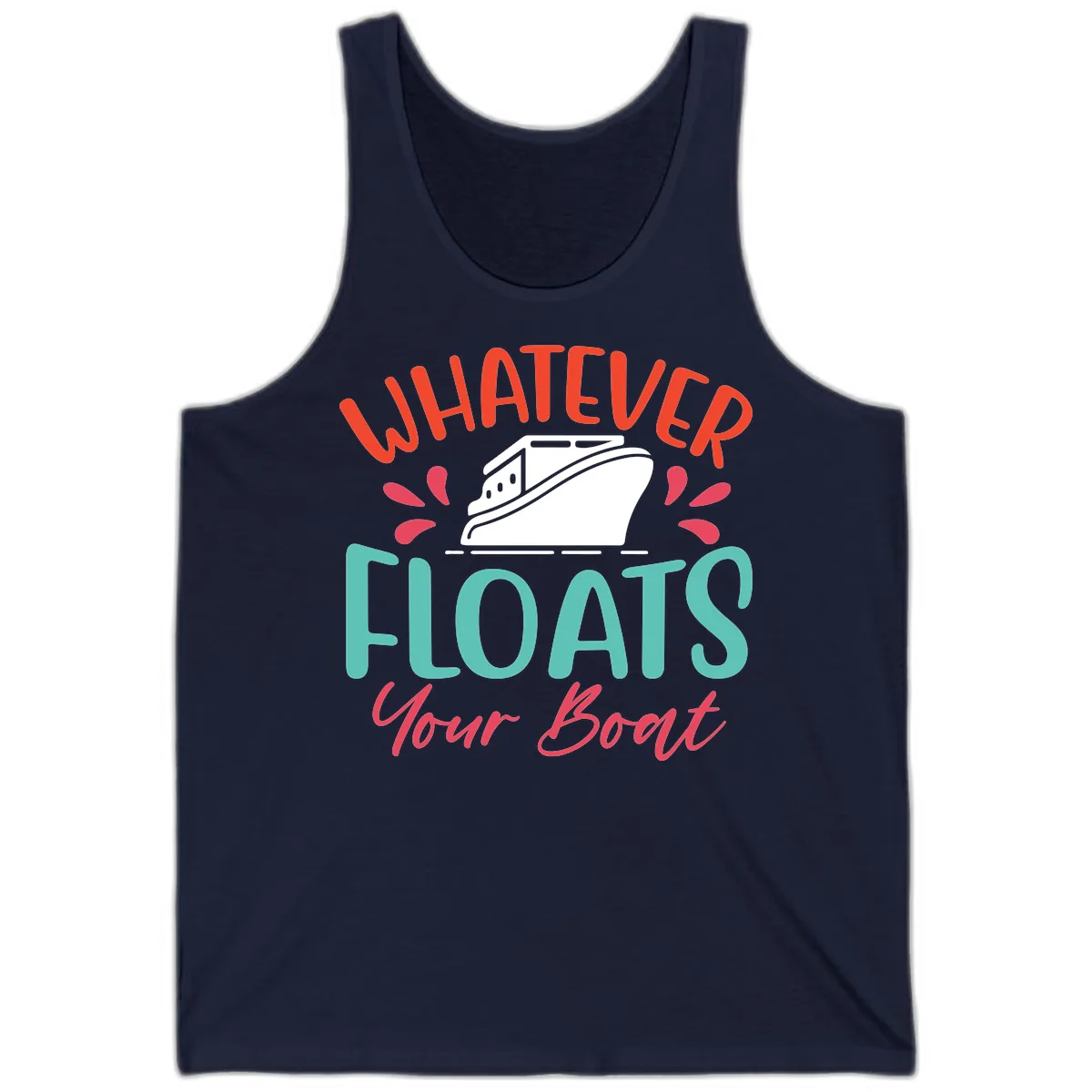 Whatever Floats Your Boat Design Tank in Navy